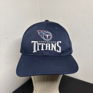 New Tennessee Titans NFL Snapback Hat Navy Blue Cap Twins Enterprise Y2K NWT